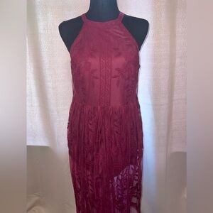 Maroon Dress with built in shorts!